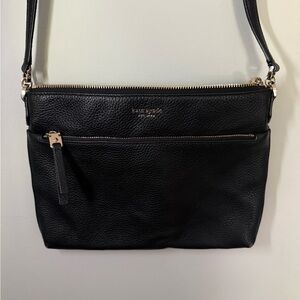 Kate Spade Black Pebbled Crossbody Bag